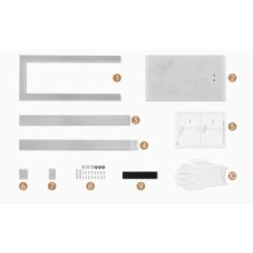 KES towel hanger, brushed steel