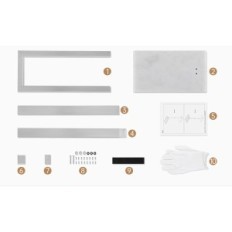 KES towel hanger, brushed steel