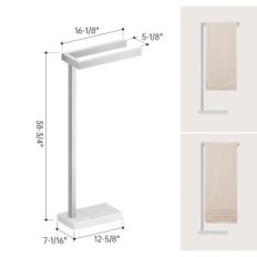 KES towel hanger, brushed steel