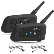 Intercom ar austiņām ūteas V6C, Bluetooth, 850 mAh, 1200 m, 2 gab.