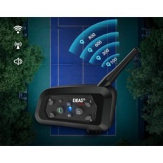 Intercom with earphones EJEAS V6C, Bluetooth, 850 mAh, 1200 m, 2 pcs.