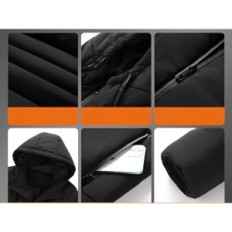 Chaqueta con calefacción Xinsonyuell, 10000mAh, 11 zonas de calefacción, tamaño M