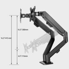 Hillport M22B Monitor Handle, 2 bildskärmar, 17 till 30 tum, används