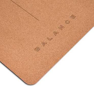 YOGA MAT BALANCE pluta i prirodni guma — detaljni prikaz površine