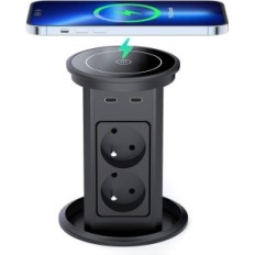 Ασύρματο φορτιστή Dinolink, 2 USB C, 2 καλώδιο USB A, 10W, 2 Μ