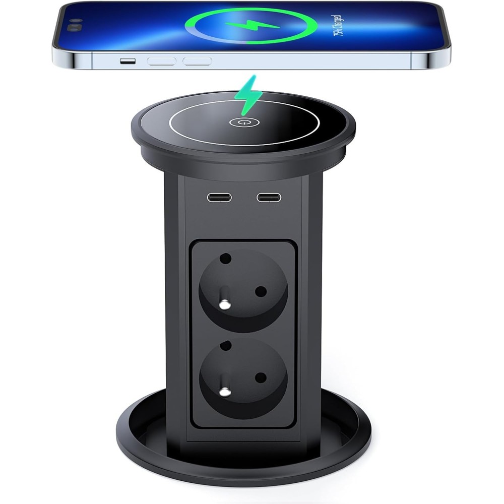 Dinolink bežični punjač, 2 USB C, 2 USB a, 10W, 2 m kabel