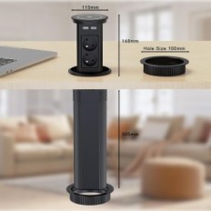 Dinolink wireless charger, 2 USB C, 2 USB A, 10W, 2 m cable