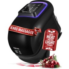 ForthIQ Pro põlve massager + must. Kaasaegne soojus- ja massaažiteraapia seade
