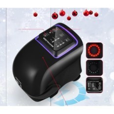 Forthiq pro knä massager + svart. Modern värme och massage terapi enhet