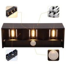 Lâmpada Kingwen, 30 W, 120 °, 3000K White Quente, IP65, Preto, 2 PCs.