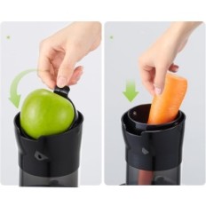 Aobosi SW-022 200 Squeezer i svart sakte safe for frukt og grønnsaksjuice