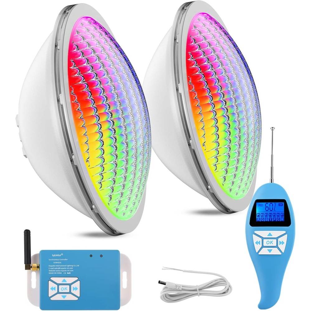 Käytetyt Lylmle par56 20w, RGB, IP68, 12V, 2 kpl.