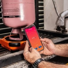 Relleno de peso del refrigerante Elitech LMC-210, 220 libras