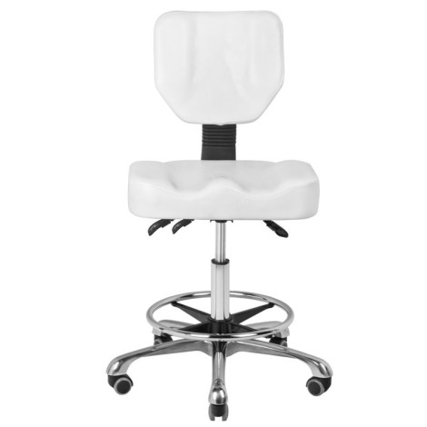 Tabouret cosmétique a-4299 blanc — vue de face