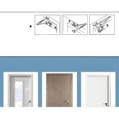 Self-closer to the door Sophia DK9000 silver for commercial doors. Durable