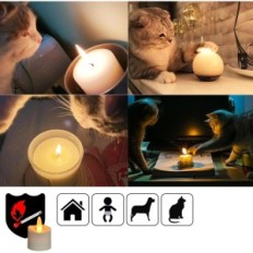 Velas HL sin llama con control remoto, más de 100 horas, 12 PC.