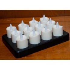 Velas HL sin llama con control remoto, más de 100 horas, 12 PC.