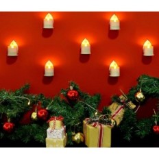 Velas HL sin llama con control remoto, más de 100 horas, 12 PC.