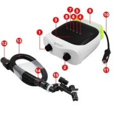 Elektrické čerpadlo pro generickou řadovou desku, 4000 mAh, 12 V