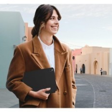 Primer s tipkovnico Nuflaz za IPad 10 Generation (2022), QWERTZ, Črna in siva