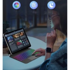 Slučaj s Nuflaz tipkovnicom za ipad 10 generacije (2022), Qwertz, crna i siva