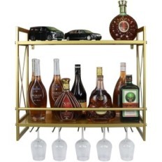 Wall holder FLRH wine bottle, 24.2 inch, 2 levels