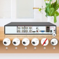 CCTV 1080p 5 MP HDMI 8 TB Kompletan Westshine Set za praćenje s HD kamerama snimač i disk