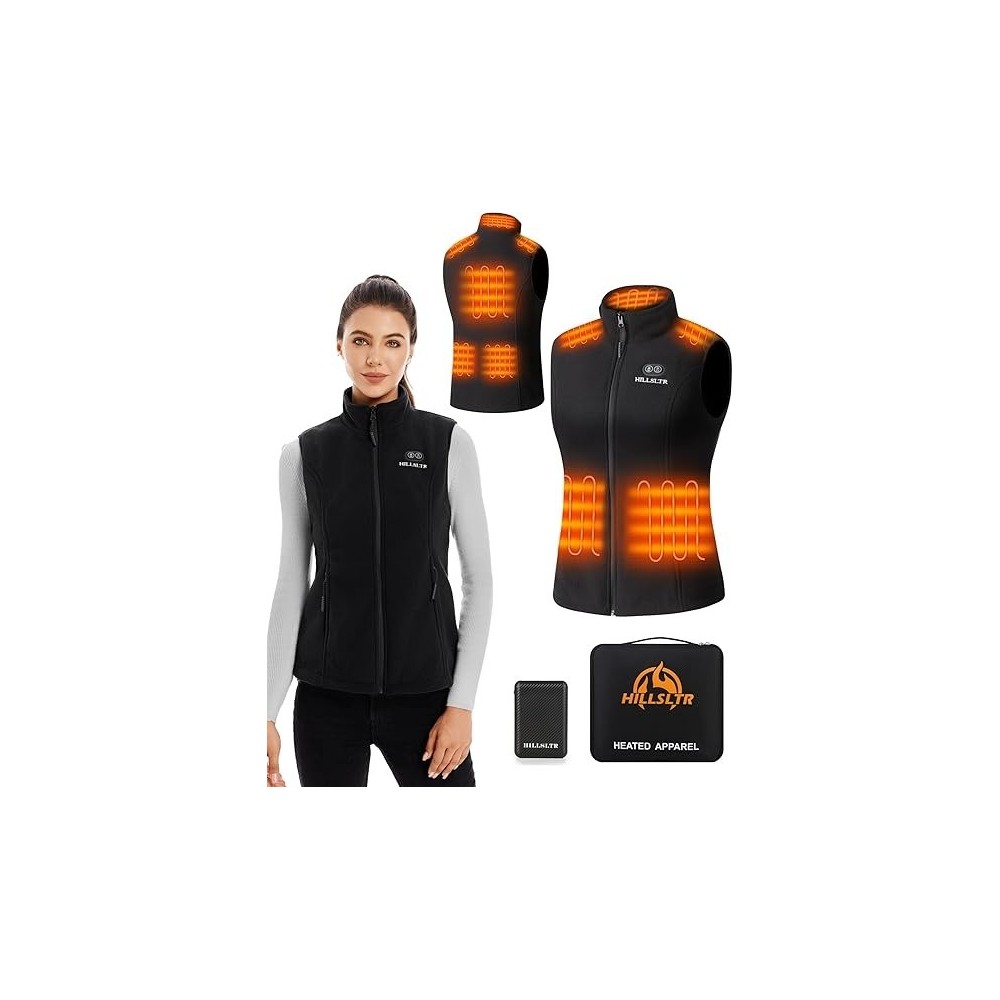 Vest de chauffage pour femmes Hillsltr, 7,4 V, 12000 mAh, taille m