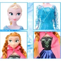 Elsa Dolls og Anna 28cm fra filmlandet af isfrosset et sæt dukker med bevægelige lemmer og tøj