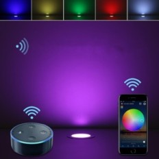 Lâmpadas Subosi, RGB DC 12 V, Ø 61 mm, 12 W, Wi-Fi, 10 PCs.