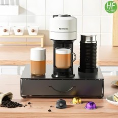 Skuff for HFHome VertoLine kapsler med herdet glass for 40 vertuo kapsler