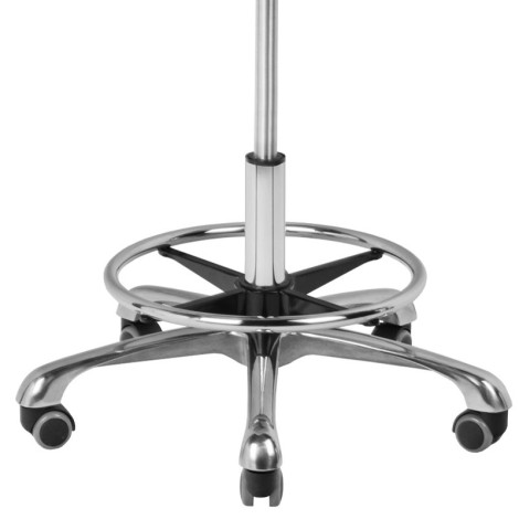 Sgabello cosmetico ACTIVESHOP a-4299 bianco — primo piano della base