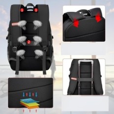 Dolla Gao laptop mochila grande capacidade sobre bolsos independentes que fornecem um monte de espaço de armazenamento