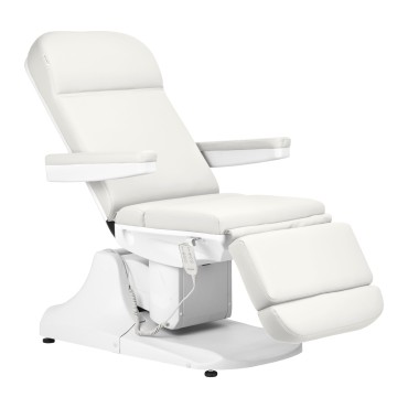 Azzurro 891 elektrisk kosmetikstol vit — sidosida