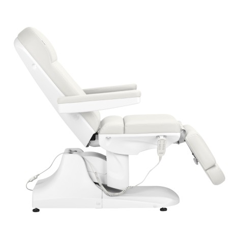 Azzurro 891 elektrische cosmetische stoel wit — zijaanzicht