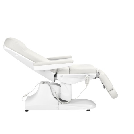 Azzurro 891 elektrische cosmetische stoel wit — zijaanzicht
