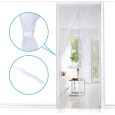 Porta con Apalus zanzariera, protezione magnetica contro insetti 110х200 bianco