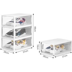 Yorbay boty na boty 37 x 26 x 16 cm, sada 3 kusů armád na obuv