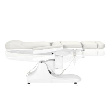 Azzurro 891 elektrisk kosmetikstol vit — sidosida