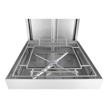 Lavar louça para pratos rápidos e econômicos + dispensador Cesta 50x50cm 400V