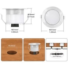 Lámparas de pie RGBIC LED 20 PCS. WiFi 31 mm IP67 Pixel Iluminación inteligente de la unidad de jardín