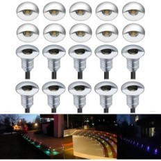 LED vgrajene svetilke v tleh, ki se nastavijo 20 kosov, ki varčujejo z energijo, ki varčuje z energijo IP67 s toplo LED svetlobo