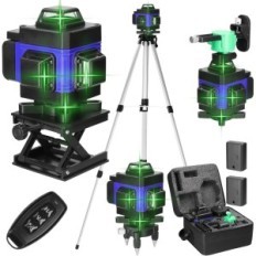 HANCANER laser spirit level, 4x360 °, 1.5 m tripod, 2x2400 mAh, exhibition