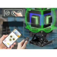 Hancaner Nível de Espírito Laser, 4x360 °, 1,5 m Tripé, 2x2400 Mah, Exposição