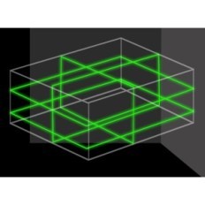 Hancaneri laservaimu tase, 4x360 °, 1,5 m statiiv, 2x2400 mAh, näitus