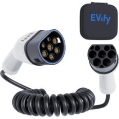 Καλώδιο φόρτωσης αυτοκινήτων Evify, τύπου 2, σπειροειδής 11kW, 5m, 16a