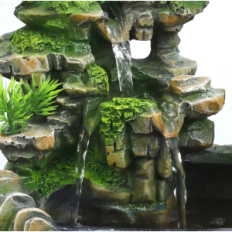 Επιτραπέζιο καταρράκτη Bonsai Feng Shui Resteq με φωτισμό και ομίχλη