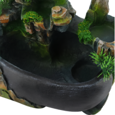 Table Waterfall Bonsai Feng Shui Resteq with lighting and fog