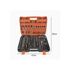 Set von RESTEQ-Werkzeugen in einem Koffer 172 Teile Eine Reihe von Handwerkzeugen für Heimwerker, Workshop und Reparaturen, in e