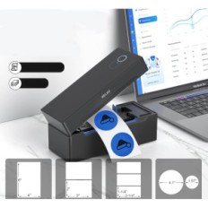 Nelko-labelprinter, 4x6, Bluetooth, iOS, Android, 6W, zwart